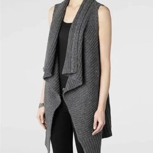 All Saints Sleeveless Force Cardigan